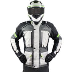 Cappa Racing Bunda moto pánská FIORANO textilní šedá / bílá 5XL