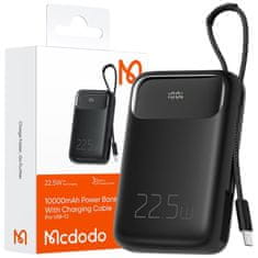 Mcdodo Mcdodo Powerbank 10000Mah S Displejem 3X Usb Usb-C 22,5W + Usb-C Kabel