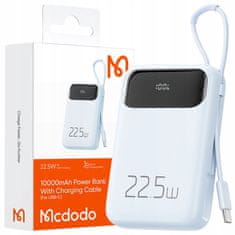 Mcdodo Mcdodo Powerbank 10000Mah S Displejem 3X Usb Usb-C 22,5W + Usb-C Kabel