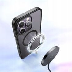 Mcdodo Mcdodo Magnetické Pouzdro Průhledné Pouzdro Vyztužené Pro Magsafe Iphone 15 Černé