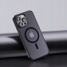 Mcdodo Mcdodo Magnetické Pouzdro Průhledné Pouzdro Vyztužené Pro Magsafe Iphone 15 Pro Černé