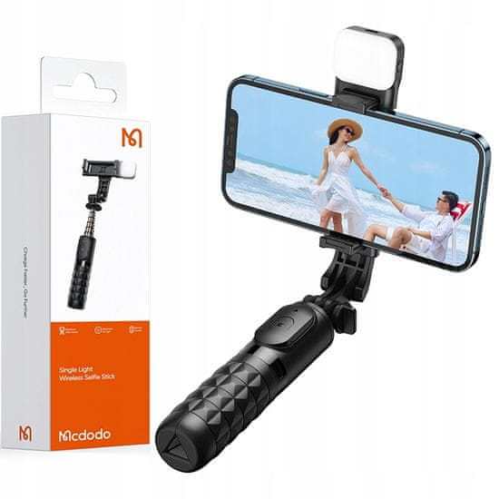 Mcdodo Selfie Tyč Pro Telefon Mcdodo Tripod Bluetooth Stativ Ss-1781 Černá