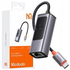 Mcdodo Mcdodo Adaptér Adaptér Usb-C Ethernet Gigabit Rj45 Síťová Karta 1000