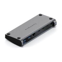 Satechi Thunderbolt 4 Dock 11 v 1 Host Port, 3 Thunderbolt 4 Downstream Ports, 3 USB-A 3.2 Ports, USB-A 2.0 Port, SD Card Reader, GbE, Audio Jack Kompatibilní s MacBook M2 a M1