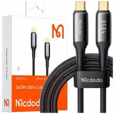 Mcdodo Mcdodo Kabel Usb-C Rychlé Nabíjení Thunderbolt 4 40Gbps 240W Usb Typ C 1M