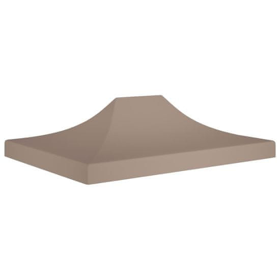 Vidaxl Střecha k party stanu 4 x 3 m taupe 270 g/m²