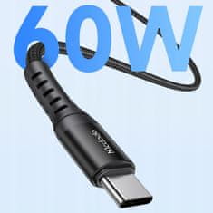 Mcdodo MCDODO USB-C RYCHLONABÍJECÍ KABEL PRO SAMSUNG APPLE USB TYP C 3A 60W 1M