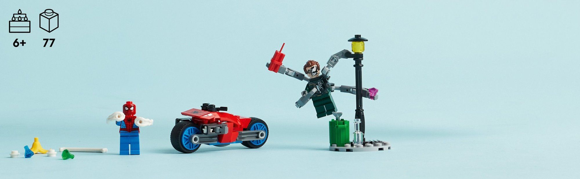 LEGO Marvel 76275 Honička na motorce: Spider-Man vs. Doc Ock