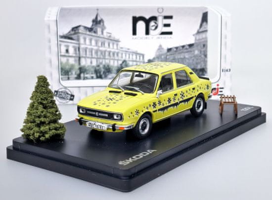 Modely Jenda Modely Jenda Škoda 120 L Vánoční Edice - Žlutá - MJ 1:43