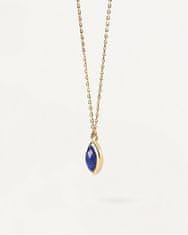 PDPAOLA Pozlacený náhrdelník Lapis Lazuli Nomad Vanilla CO01-680-U