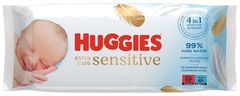 Huggies Ubrousky vlhčené Extra Care Single 56 ks