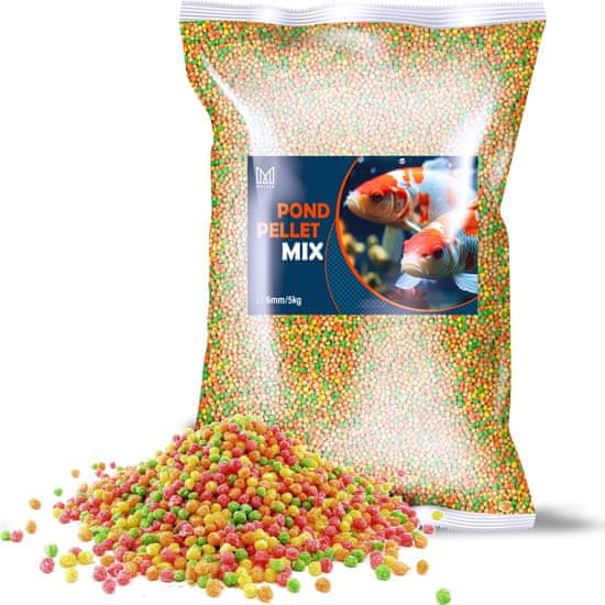 Mersjo Zahradní krmivo pro koi kapry Mersjo Pond pelety MIX 5kg 6mm