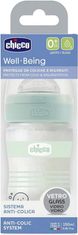 Chicco Láhev kojenecká sklo Well-being silikon 150 ml uni