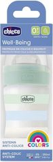 Chicco Láhev kojenecká Well-being silikon 150 ml kluk