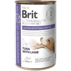 Brit Veterinary Diets Dog konz. Gastrointestinal Low Fat Gluten&Grain free 400 g