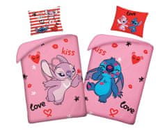 2 dílná sada povlečení Lílo a STITCH PINK