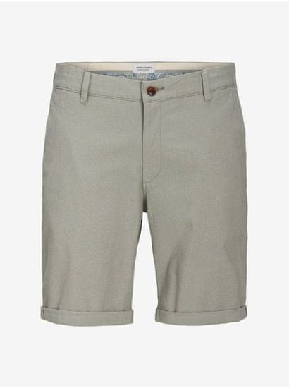 Jack&Jones Zelené pánské chino kraťasy Jack & Jones Fury