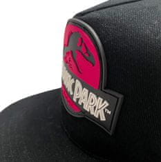 CurePink Kšiltovka - čepice snapback Jurassic Park|Jurský Park: Logo (nastavitelná)
