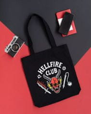 CurePink Shopping taška na rameno Netflix|Stranger Things: Hellfire Club (37 x 39 cm)