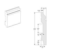 ORAC ORAC podlahová lišta SX165 Lišta 2000x69x11 mm