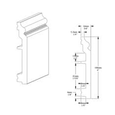 ORAC ORAC podlahová lišta SX173 Lišta 2000x100x16 mm