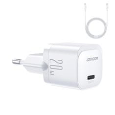 shumee USB-C PD 20W nabíječka do zdi + USB-C kabel JR-TCF02, bílá