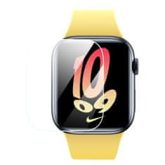 shumee 2x NanoCrystal ochranná fólie pro Apple Watch 7/8/9 45mm + montážní sada, průhledná