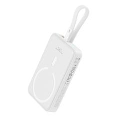 shumee Mini powerbanka MagSafe 10000mAh 20W s Lightning kabelem pro iPhone 0,3m bílá