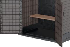 Duramax Plastový úložný box StoreAway 130 x 110 x 74 cm, 850l - hnědý 86621