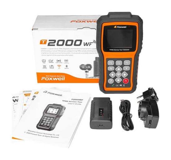 Foxwell T2000WF, TPMS servisní přístroj a diagnostika