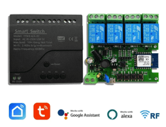 Secutek 4kanálový inteligentní WIFI modul, AC 85-250V, Tuya