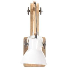 Vidaxl Nástěnná lampa industriální styl bílá kulatá E27