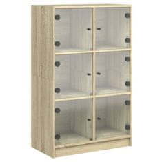 Vidaxl Highboard s dvířky dub sonoma 68 x 37 x 109 cm kompozitní dřevo