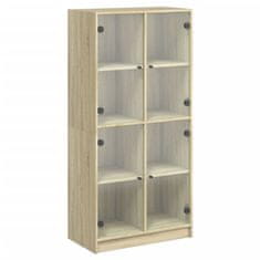 Vidaxl Highboard s dvířky dub sonoma 68 x 37 x 142 cm kompozitní dřevo