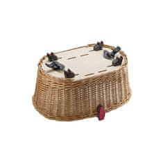 KLICKfix Košík na mazlíčky Doggy Basket - na nosič, hnědý, KorbKlip