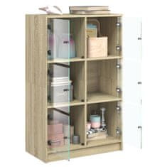 Vidaxl Highboard s dvířky dub sonoma 68 x 37 x 109 cm kompozitní dřevo