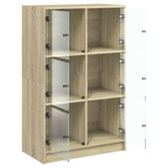 Vidaxl Highboard s dvířky dub sonoma 68 x 37 x 109 cm kompozitní dřevo