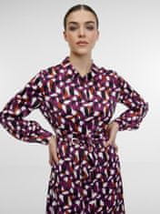 Orsay Fialové dámské vzorované košilové šaty 38