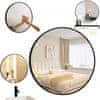 Velké Kulaté Zrcadlo Moderní Pro Koupelna, Obývací Pokoj, Ložnice Černá 50 Cm