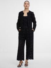 Orsay Černé dámské vzorované kalhoty 38