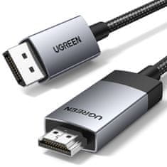 shumee Pletený DisplayPort - kabel HDMI 4K 60Hz, 2m, šedý