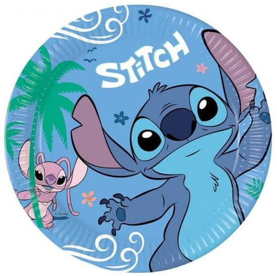 Procos Papírové talíře Stitch 23cm 8ks