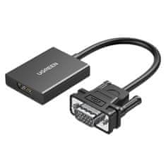 shumee Adaptér VGA na HDMI, 15 cm, černý