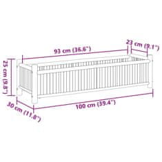 Vidaxl Truhlík 100 x 30 x 25 cm bambus