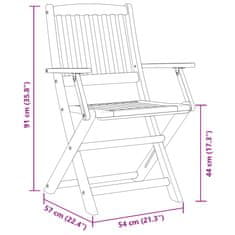 Vidaxl 9dílný zahradní jídelní set 180x90x75 cm masivní akáciové dřevo