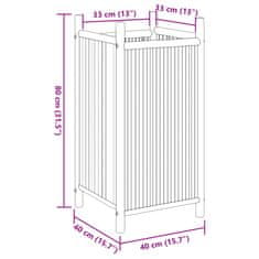 Vidaxl Truhlík 40 x 40 x 80 cm bambus