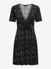 ONLY Černé dámské puntíkované šaty ONLY Verona S