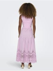 ONLY Světle růžová dámská maxi sukně ONLY Roxanne XS