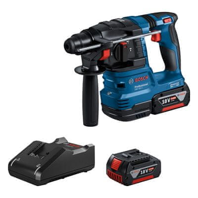 BOSCH Professional vrtací a sekací kladivo Cordless Hammer Drill GBH 185-LI (2× akumulátor GBA 18V 4.0Ah ) (0.611.924.021)