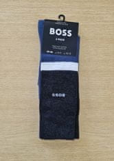 BOSS PÁNSKÉ PONOŽKY BOSS 50478357 2PACK Modrá 39/42